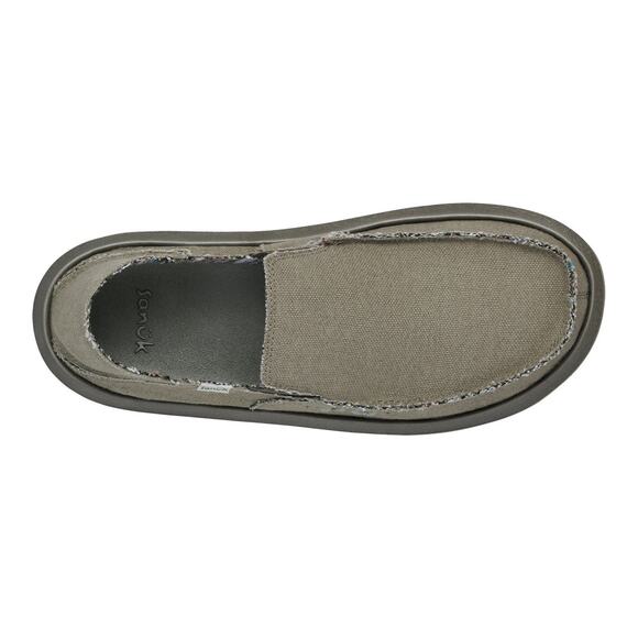 Sanuk Men’s Donny Hemp Canvas Slip-On Loafer Sidewalk Surfer Size 9 Earth Beach main image 7